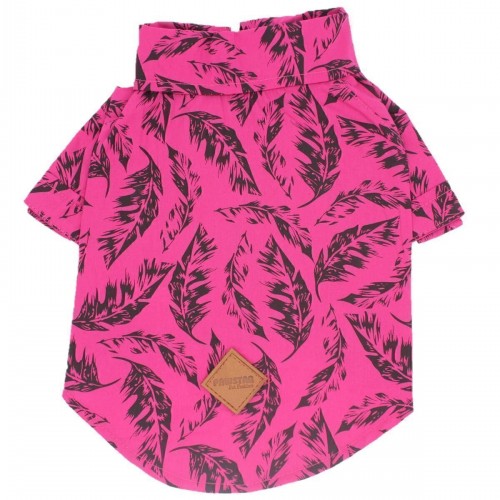 Fuşya Tüy Büyük Köpek Gömleği Köpek Kıyafeti (15-45KG)