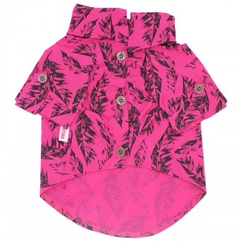 Fuşya Tüy Büyük Köpek Gömleği Köpek Kıyafeti (15-45KG)