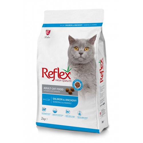 Refleks Somonlu Hamsili Yetişkin Kedi Maması 2 Kg Refleks Somonlu Hamsili Yetişkin Kedi Maması 2 Kg