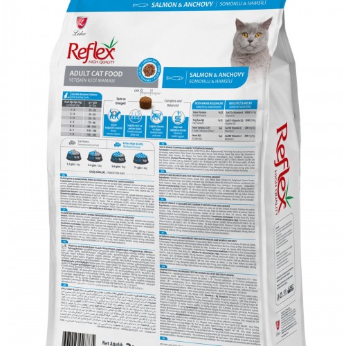 Refleks Somonlu Hamsili Yetişkin Kedi Maması 2 Kg Refleks Somonlu Hamsili Yetişkin Kedi Maması 2 Kg