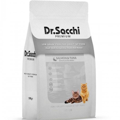Dr.Sacchi Premium Sterilised Kedi Maması 1,5 Kg - FarmaPets Dr.Sacchi Premium Sterilised Kedi Maması 1,5 Kg - FarmaPets