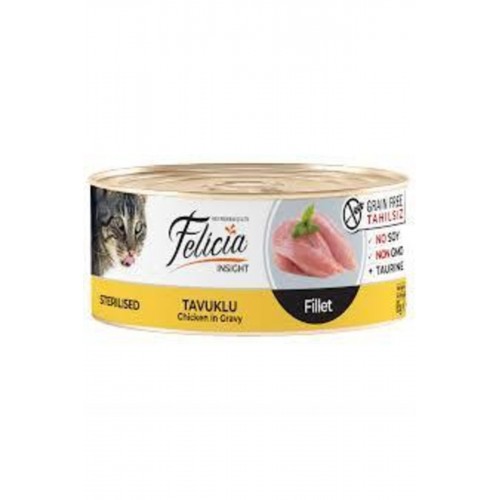Felicia Tahılsız Konserve Yetişkin Kedi Maması 24x85gr Karma Paket Felicia Tahılsız Konserve Yetişkin Kedi Maması 24x85gr Karma Paket