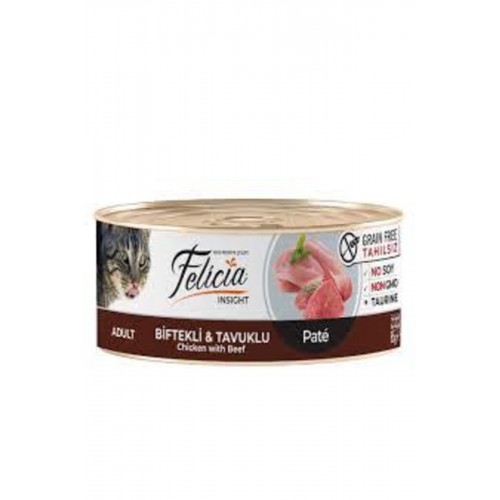 Felicia Tahılsız Konserve Yetişkin Kedi Maması 24x85gr Karma Paket Felicia Tahılsız Konserve Yetişkin Kedi Maması 24x85gr Karma Paket