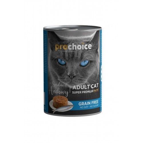 Tahılsız Sardalya Ve Hamsili Yetişkin Kedi Konservesi 400 Gr.(STT.02/2025) - Petshopundan