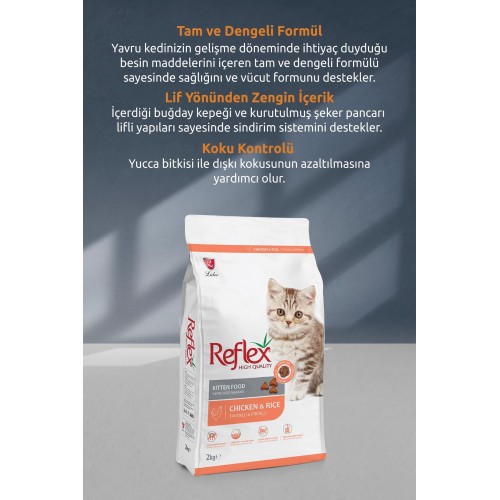 Kitten Tavuk Etli 2 Kg Yavru Kedi Maması Kitten Tavuk Etli 2 Kg Yavru Kedi Maması