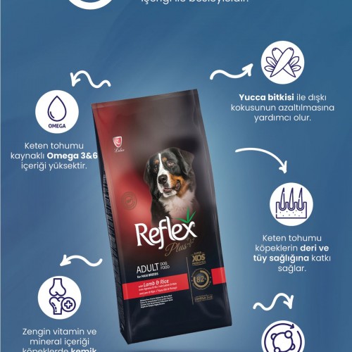 Plus Adult Maxi Kuzu Ve Pirinçli Kuru Köpek Maması 18 Kg