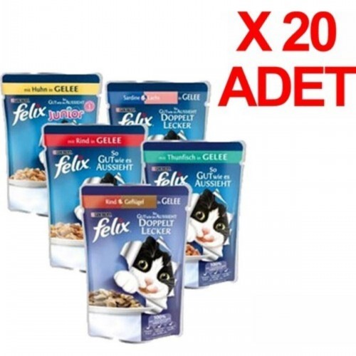 Karışık Paket Kedi Konservesi 20 Adet Yeni Içerik Yeni Paket