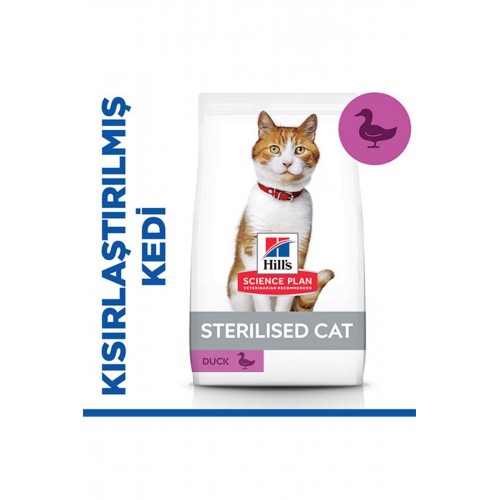 Hill’s Scıence Plan Sterilised Ördekli Kısırlaştırılmış Kedi Maması 1,5 Kg Hill’s Scıence Plan Sterilised Ördekli Kısırlaştırılmış Kedi Maması 1,5 Kg