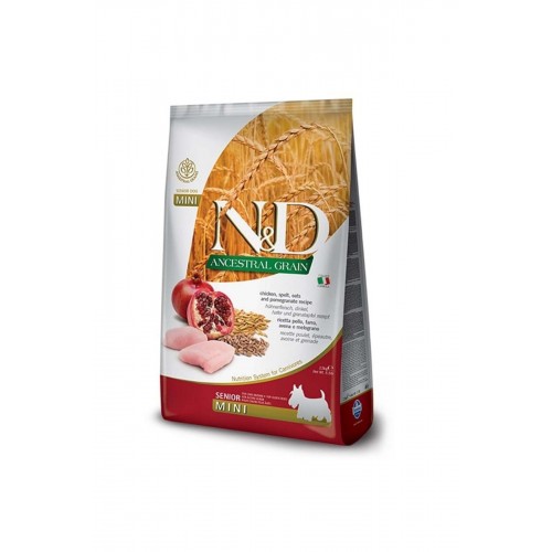 Düşük Tahıllı Tavuklu Narlı Yaşlı Mini Köpek Maması 2.5kg