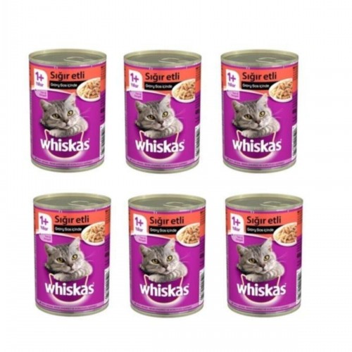 Sığır Etli Kedi Mama Konserve 6x400 gr Sığır Etli Kedi Mama Konserve 6x400 gr