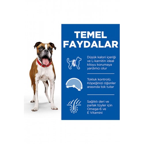 Hill’s Scıence Plan Adult Light Medium Chicken Orta Irk Tavuklu Light Köpek Maması 14 Kg