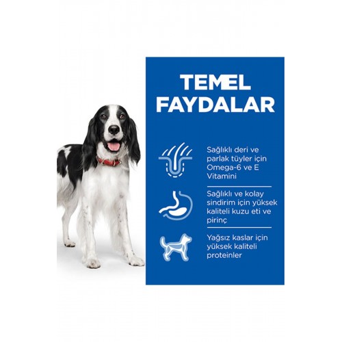 Hill’s Scıence Plan Adult Medium Lamb & Rice Orta Irk Kuzulu Yetişkin Köpek Maması 2,5 Kg Hill’s Scıence Plan Adult Medium Lamb & Rice Orta Irk Kuzulu Yetişkin Köpek Maması 2,5 Kg