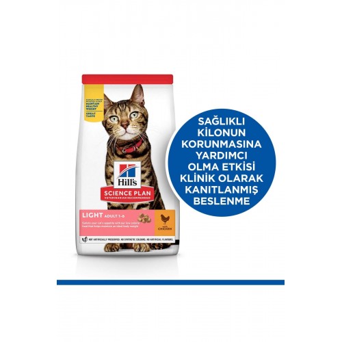 SCIENCE PLAN Light Yetişkin Tavuklu Kedi Maması 3kg SCIENCE PLAN Light Yetişkin Tavuklu Kedi Maması 3kg