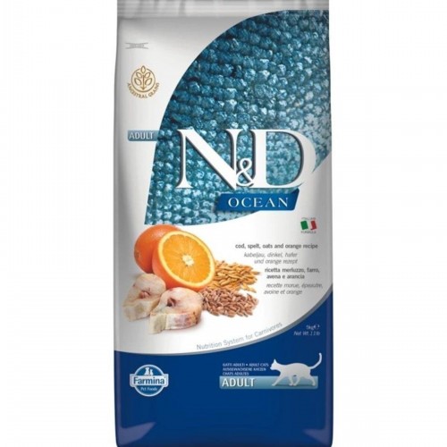 Ocean Morina Balıklı , K.buğday, Yulaf & Portakal Yetişkin Kedi Maması 5 Kg Ocean Morina Balıklı , K.buğday, Yulaf & Portakal Yetişkin Kedi Maması 5 Kg