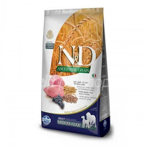 Düşük Tahıllı Kuzu Etli Yaban Mersinli Yetişkin Köpek Maması 2.5kg Düşük Tahıllı Kuzu Etli Yaban Mersinli Yetişkin Köpek Maması 2.5kg