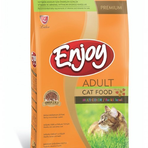 Tavuklu Yetişkin Çok Renkli Kedi Maması 15 Kg