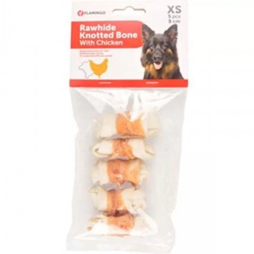 Tavuk Etli Sargılı Düğüm Köpek Kemik Ödülü 5 Adet 5 Cm