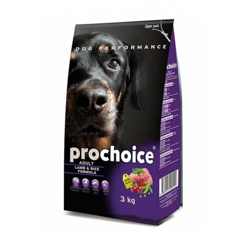 Pro Choice Adult Lamb Kuzu Etli Yetişkin Köpek Maması 3 Kg Pro Choice Adult Lamb Kuzu Etli Yetişkin Köpek Maması 3 Kg