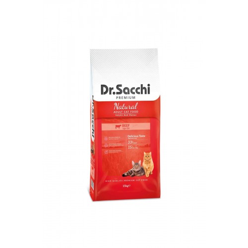 Dr.sacchi Premium Beef Yetişkin Kedi Maması 15 Kg Dr.sacchi Premium Beef Yetişkin Kedi Maması 15 Kg
