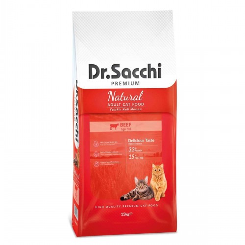 Dr.sacchi Premium Beef Yetişkin Kedi Maması 15 Kg Dr.sacchi Premium Beef Yetişkin Kedi Maması 15 Kg