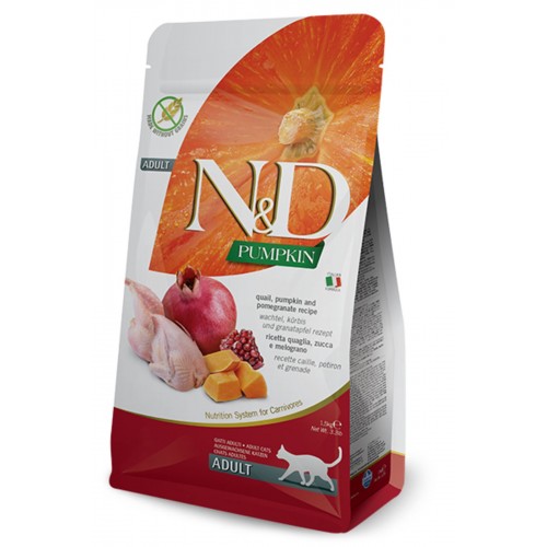 Pumpkin Tahılsız Bıldırcınlı Ve Narlı Yetişkin Kedi Kuru Maması 1,5 Kg Pumpkin Tahılsız Bıldırcınlı Ve Narlı Yetişkin Kedi Kuru Maması 1,5 Kg