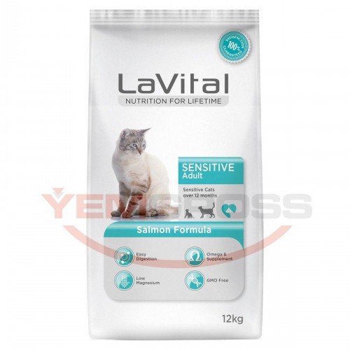 Lavital Sensitive Somonlu Yetişkin Kedi Maması 12 Kg Lavital Sensitive Somonlu Yetişkin Kedi Maması 12 Kg