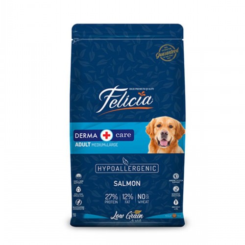 Hypoallergenic Medium Large Somonlu Düşük Tahıllı Yetişkin Köpek Maması 15 Kg