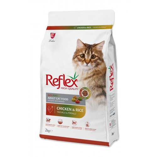 Tavuklu ve Pirinçli Renkli Taneli Yetişkin Kedi Maması 2 kg Tavuklu ve Pirinçli Renkli Taneli Yetişkin Kedi Maması 2 kg
