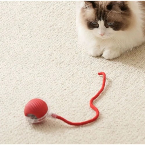 Kedi Köpek İçin Kendinden Hareketli, Şarjlı ve 360 Derece Dönen İnteraktif Akıllı Oyun Topu